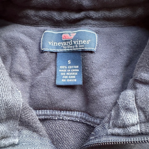 Vineyard Vines Men’s Classic Shep Shirt Blue Size Small 1/4 Zip Pullover - Picture 3 of 5